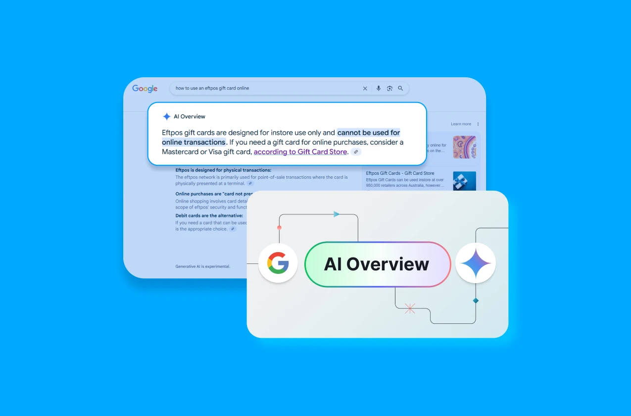 An example of AI Overviews for Online Marketing Gurus’ video of How to Rank in Google’s AI Search