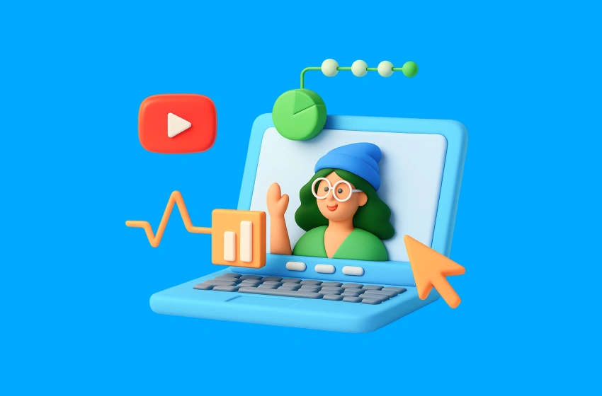 Illustration of OpenAI, Google, and Meta logos racing forward, representing competition in AI technology and digital marketing innovation.